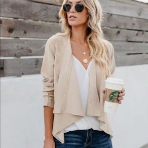 Vici Faux Suede Drape Jacket, Never Worn